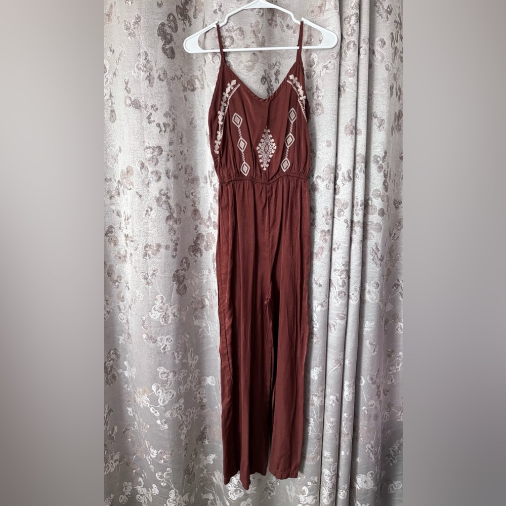 RusttyDustty/Size:M/ Bronze Embroider Jumpsuit
